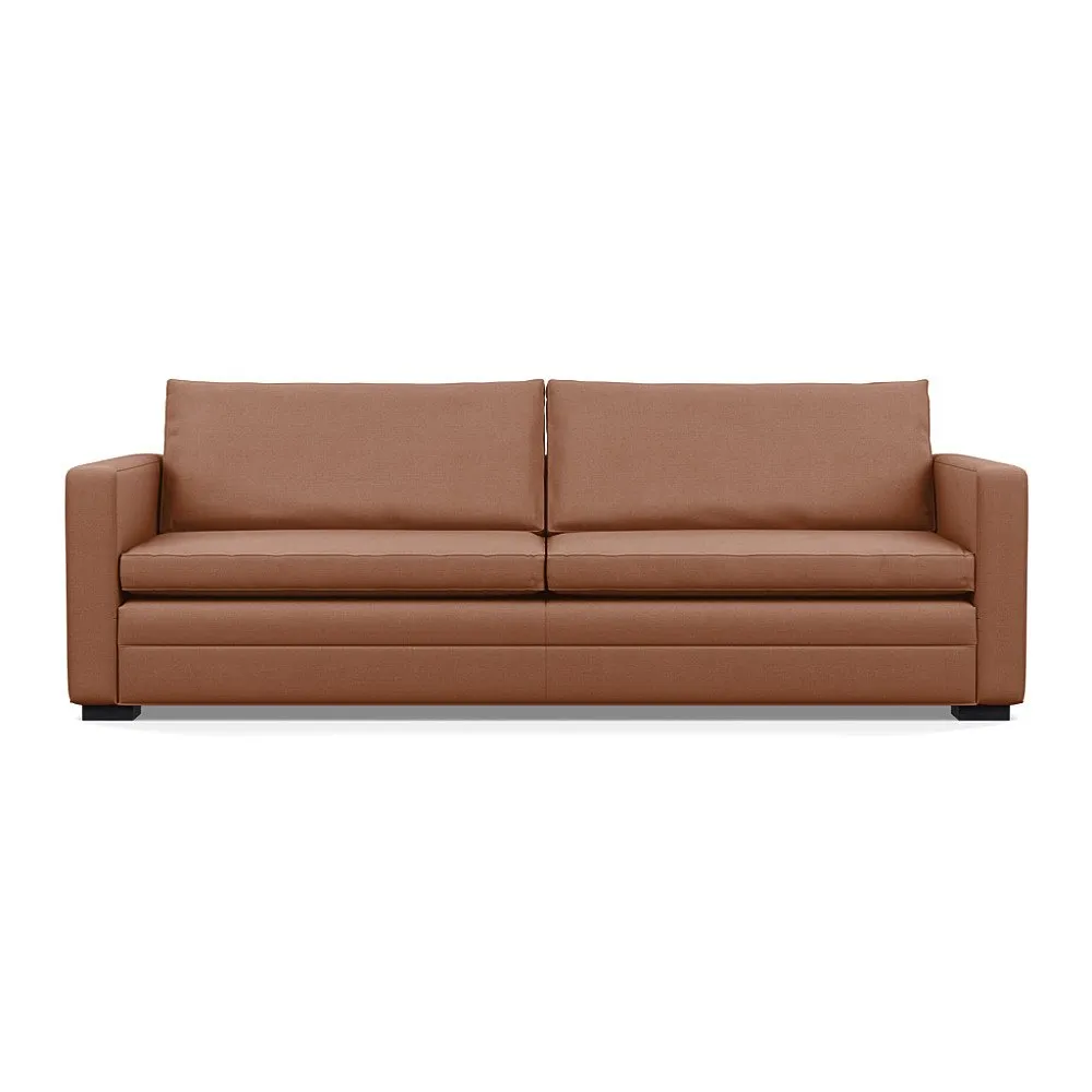 Heal's Palermo 5 Seater Sofa Siena Cotton Clay Black Feet