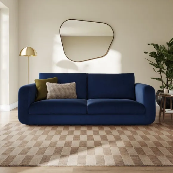 Luca Matte Soft Velvet 4 Seater Sofa 1