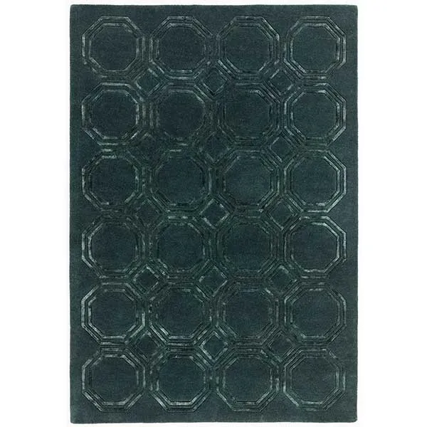 Octagon Rug  Petrol