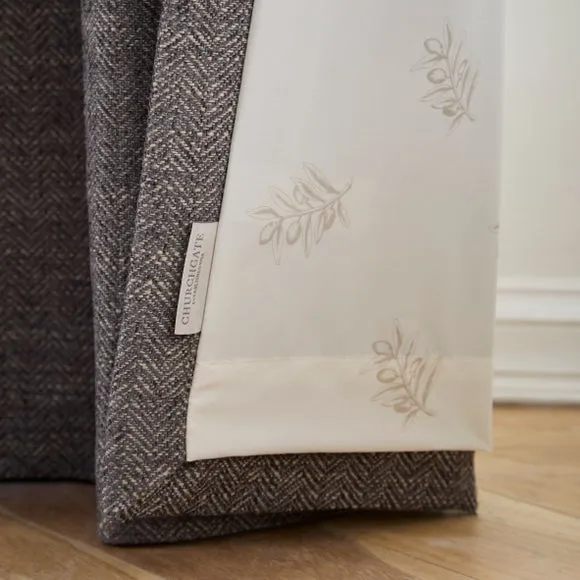 Churchgate Swithland Herringbone Eyelet Curtains (Blackout Available) 5