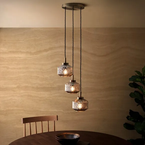 Abingdon 3 Light Adjustable Cluster Ceiling Light 2