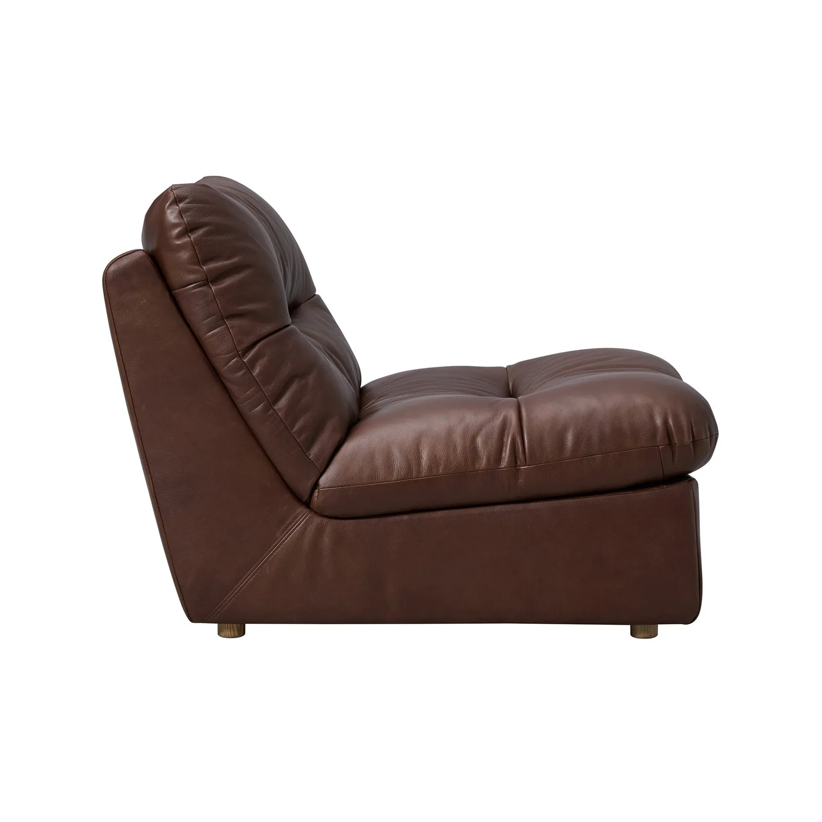 Timothy Oulton Lush Sectional 1 Seater Modular Sofa, Brown Leather | Barker & Stonehouse 6