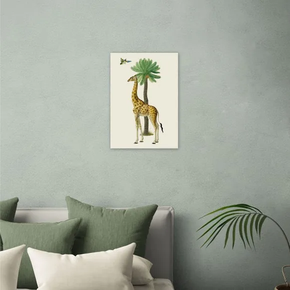 East End Prints Giraffe & Bird Print 1