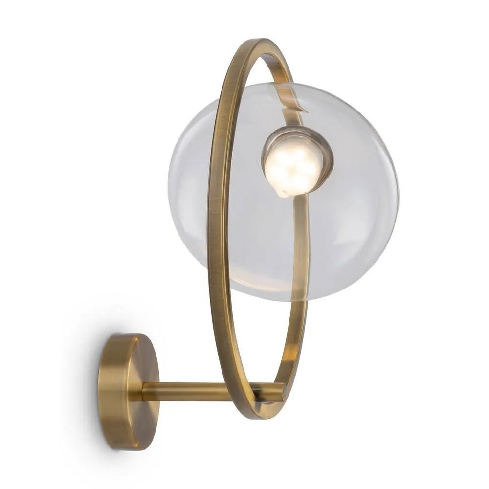Netlighting Maytoni Lunare II Modern Integrated LED Wall Lamp Brass 3000K in Gold 4