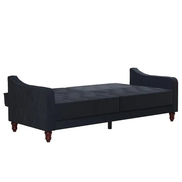 Vintage Velvet Tufted Double Futon 4