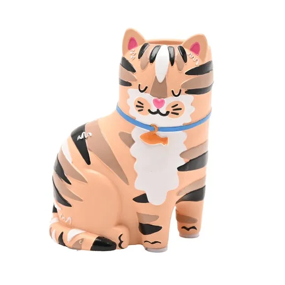 Raspberry Blossom Cat Matchstick Holder 4
