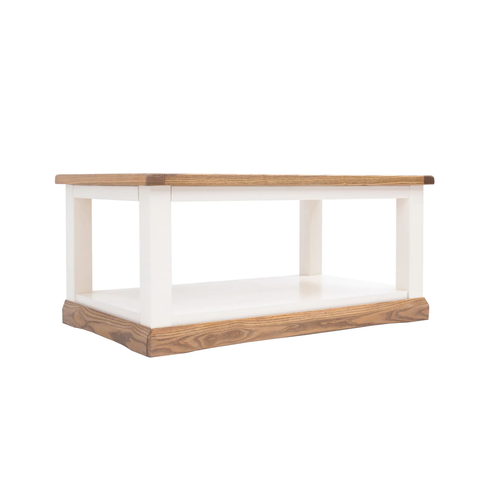 Cabinet Bits Coffee Table with Shelf - H45 W100 D60cm in Off-White 2