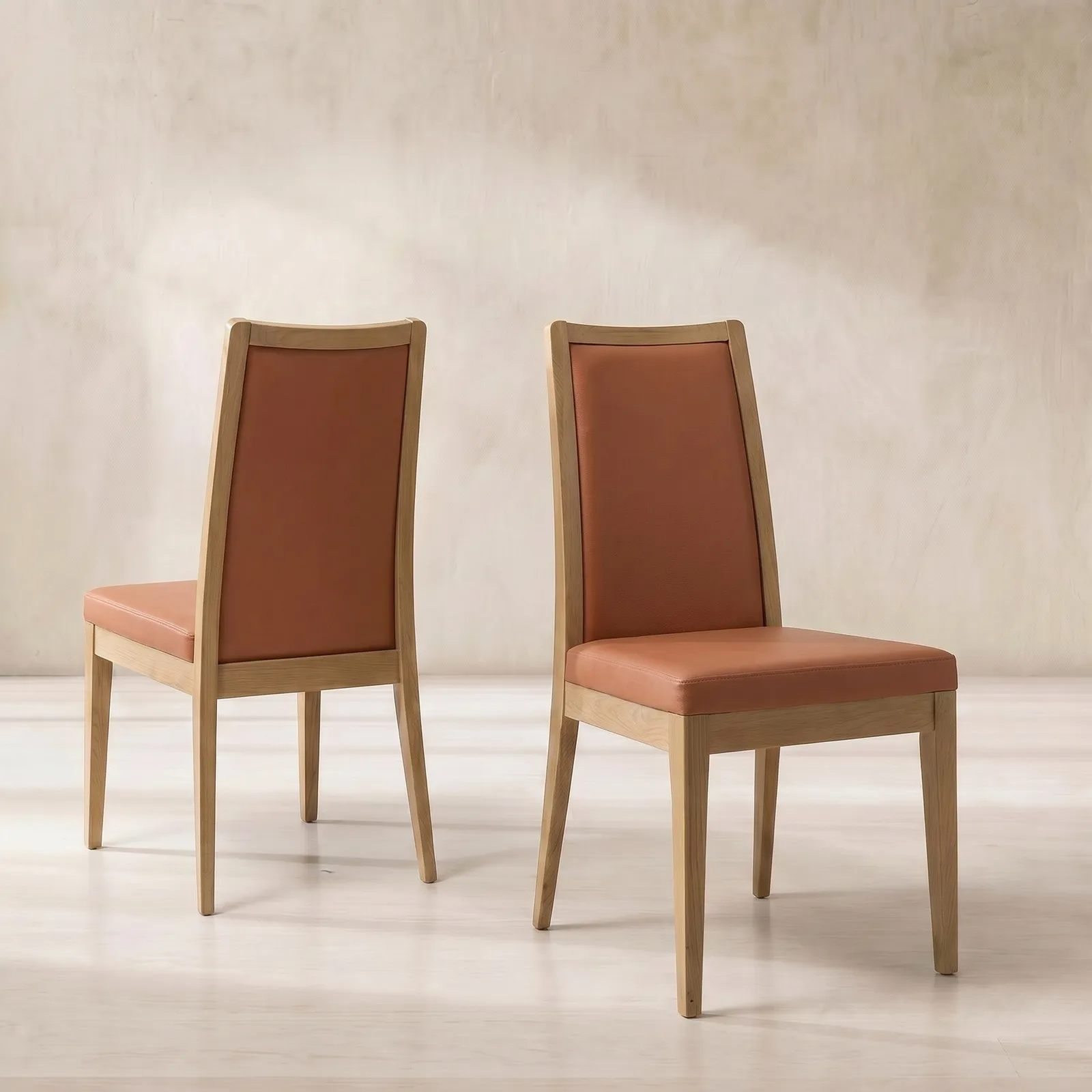 Ercol Romana Padded Back Dining Chair Leather | Barker & Stonehouse