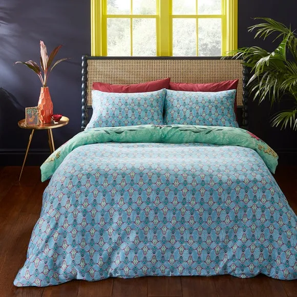 Matthew Williamson Paradise Parrot 100% Cotton Duvet Cover & Pillowcase Set 3