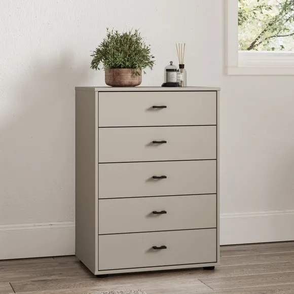 Wiemann Kahla Matt Small 5 Drawer Chest