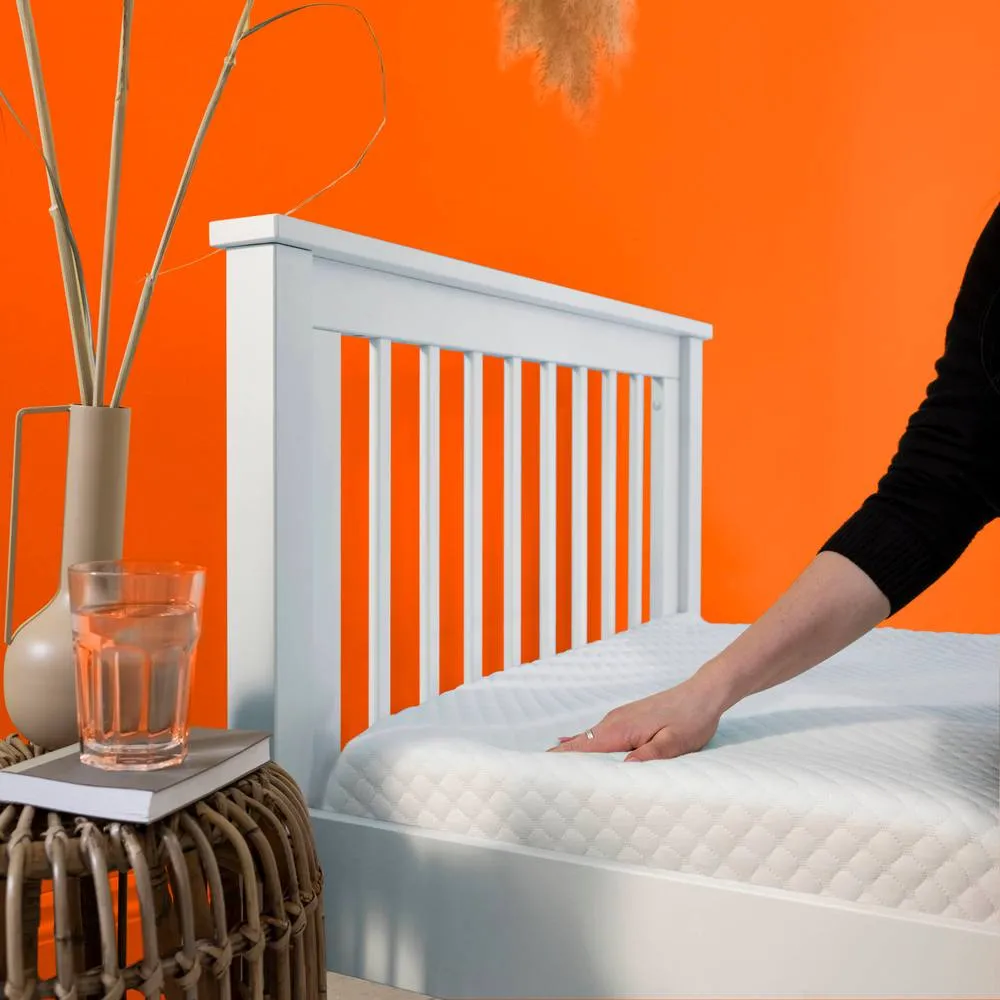 Nöa and Nani Ari Trundle Single Mattress Lightweight Hypoallergenic in White