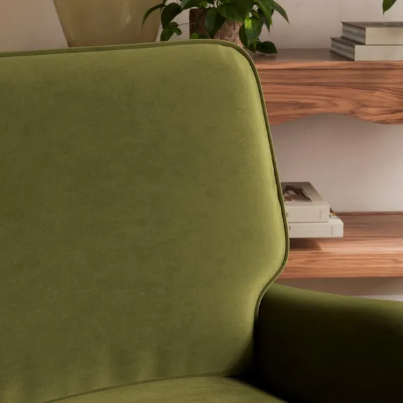 Beatrice II Velvet Snuggle Chair 4