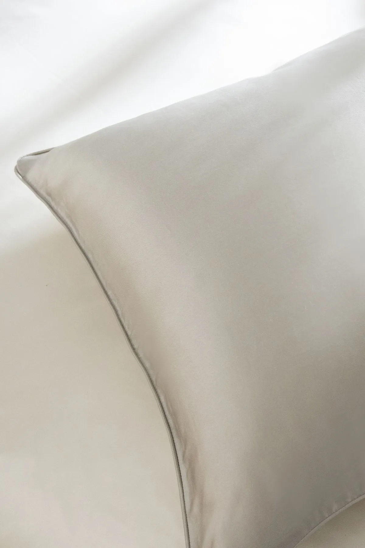 Soak&Sleep Pure Mulberry Silk Housewife Pillowcase Pair in Silver 3