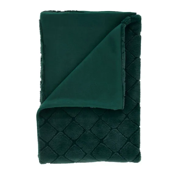Catherine Lansfield Cosy Diamond 130cm x 170cm Throw Blanket 4