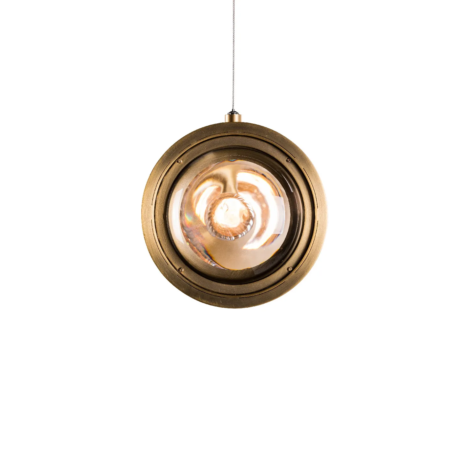 Timothy Oulton Newton Rect Pendant 150X21Cm Light, Gold Glass | Barker & Stonehouse 6