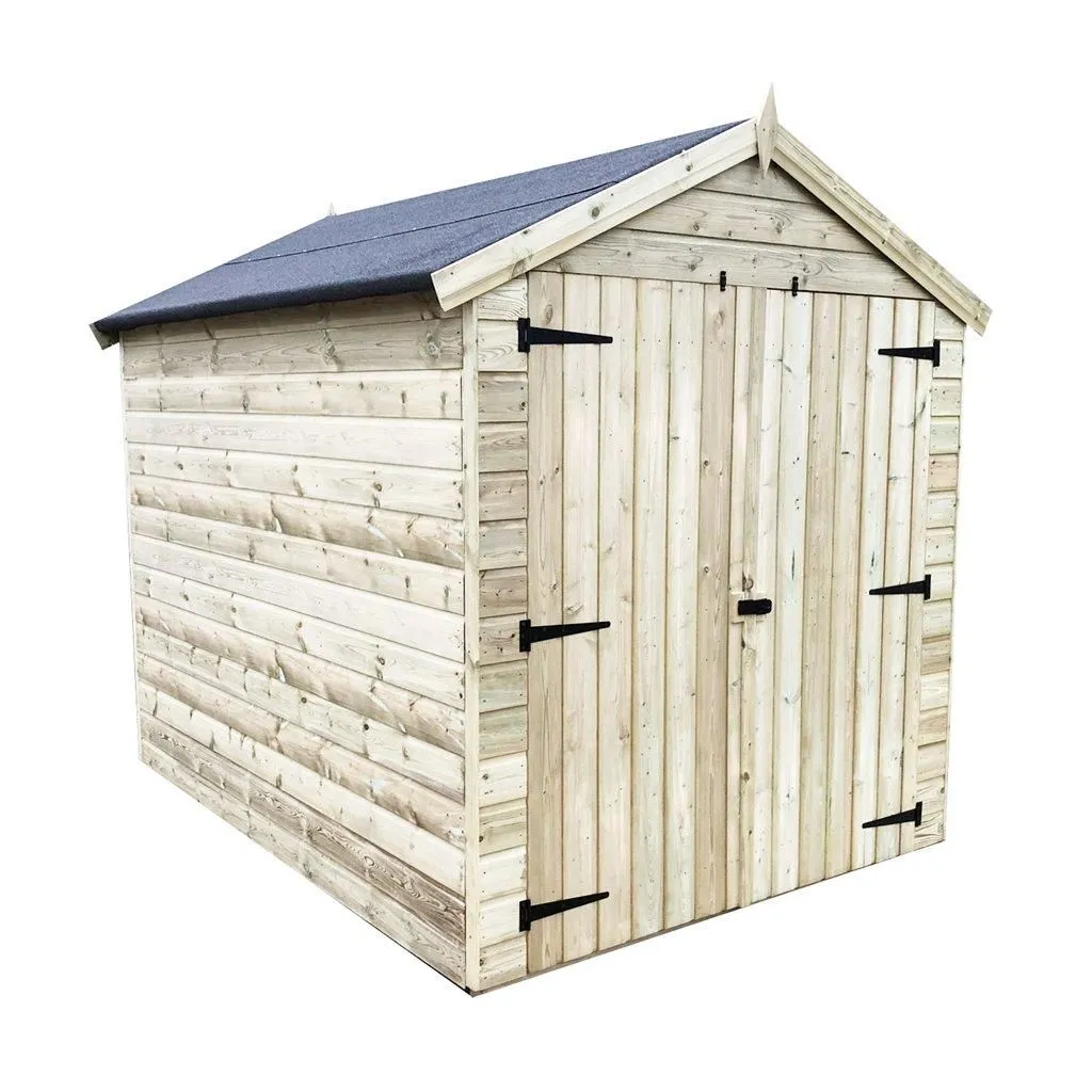Marlborough 7 x 6 Premier Pressure Treated Apex Shed in Natural 2