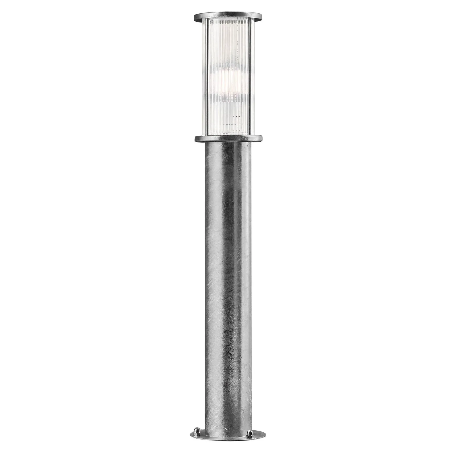 Nordlux Linton Outdoor Post Light Silver Galv Steel Garden E27 IP54 Mains