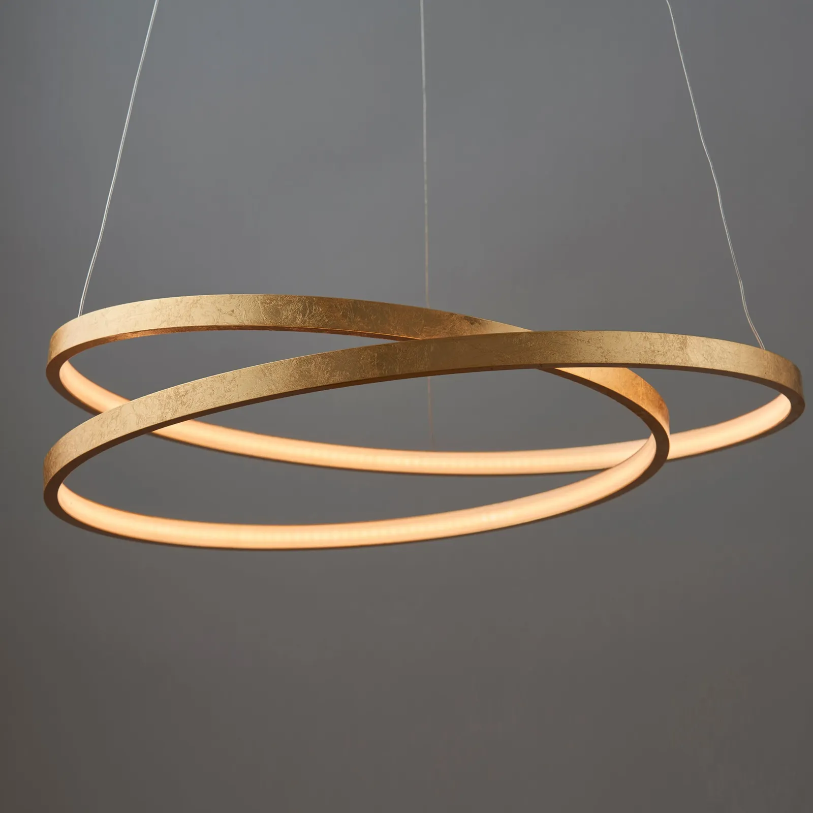Vogue Scribble Integrated LED Gold Hoop Ceiling Light