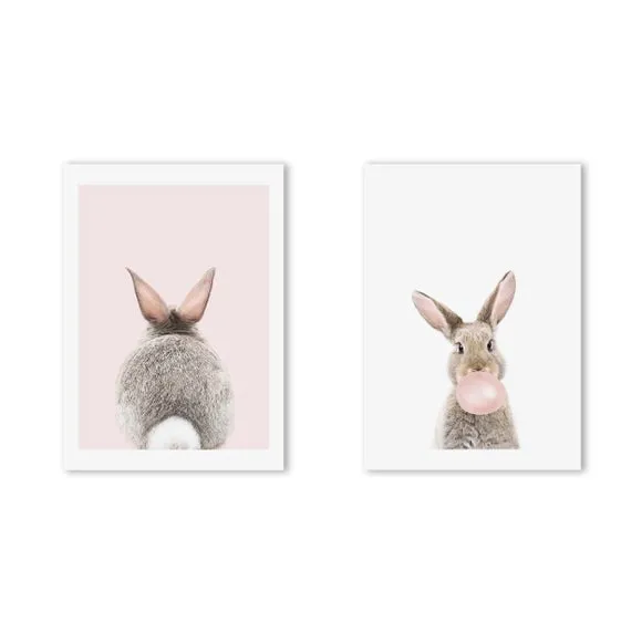 East End Prints Set of 2 Baby Bunny Prints 2