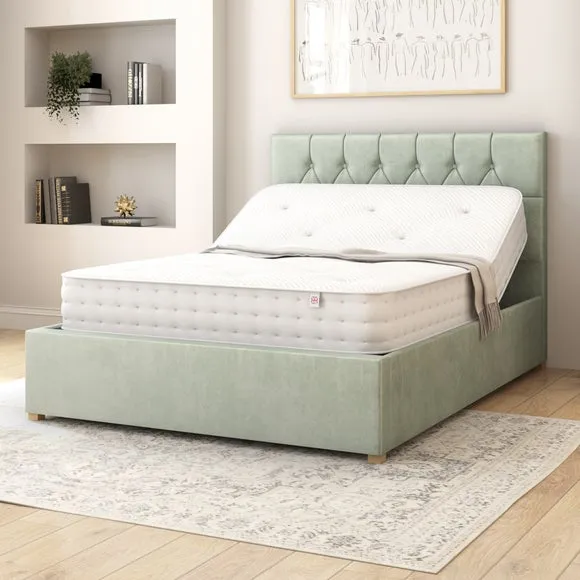 Olivier Plush Velvet Adjustable Bed 3