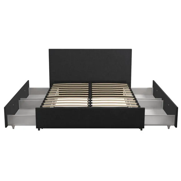 Novogratz Kelly 4 Drawer Bed, Linen 4