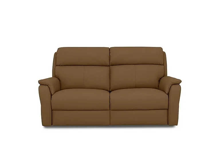 Vito Leather 2 Seater Recliner Sofa with Headrests and Power Lumbar - Botero Cuoio