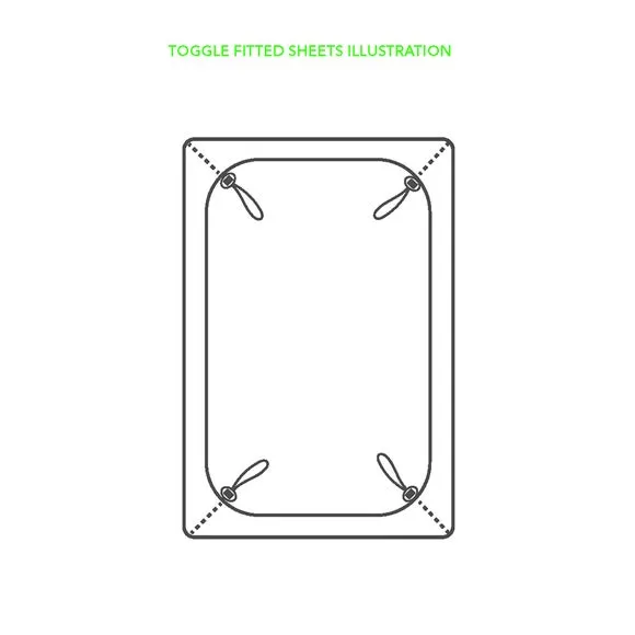 Pure Cotton Toggled Fitted Sheet 4