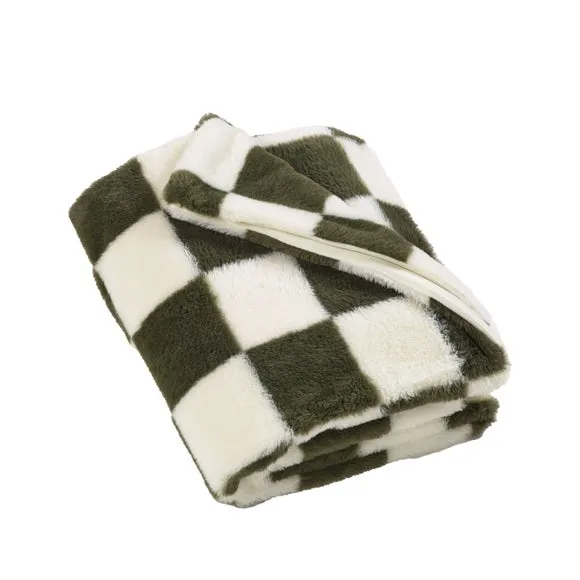 Cosy Soft Checkerboard Throw Blanket 130cm x 170cm 4