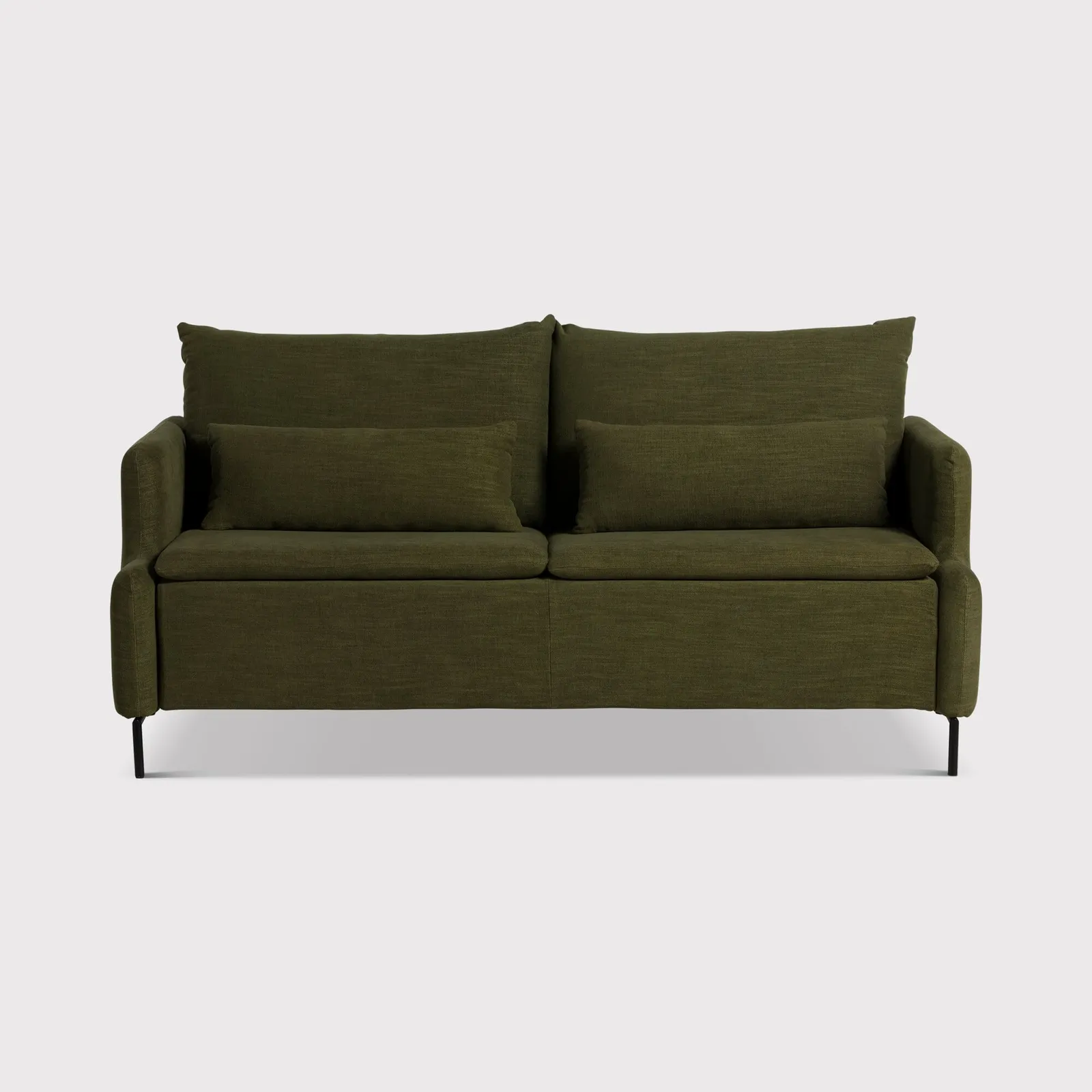 Kencot 3 Seater Sofa Bedbed 185Cm, Green Fabric | Barker & Stonehouse