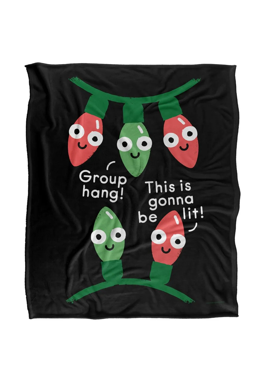 David Olenick A Delightful Holiday Silky Touch Super Soft Throw Blanket 152 X 127 cm in White
