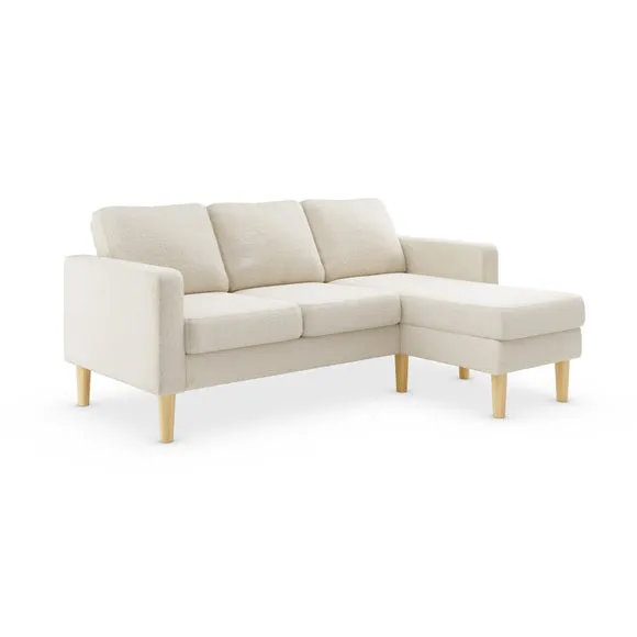 Jacob Sherpa Reversible Compact Corner Chaise Sofa 2