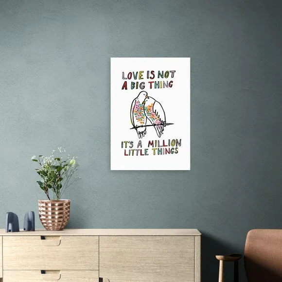 East End Prints Love Is Not A Big Thing Framed Print 1