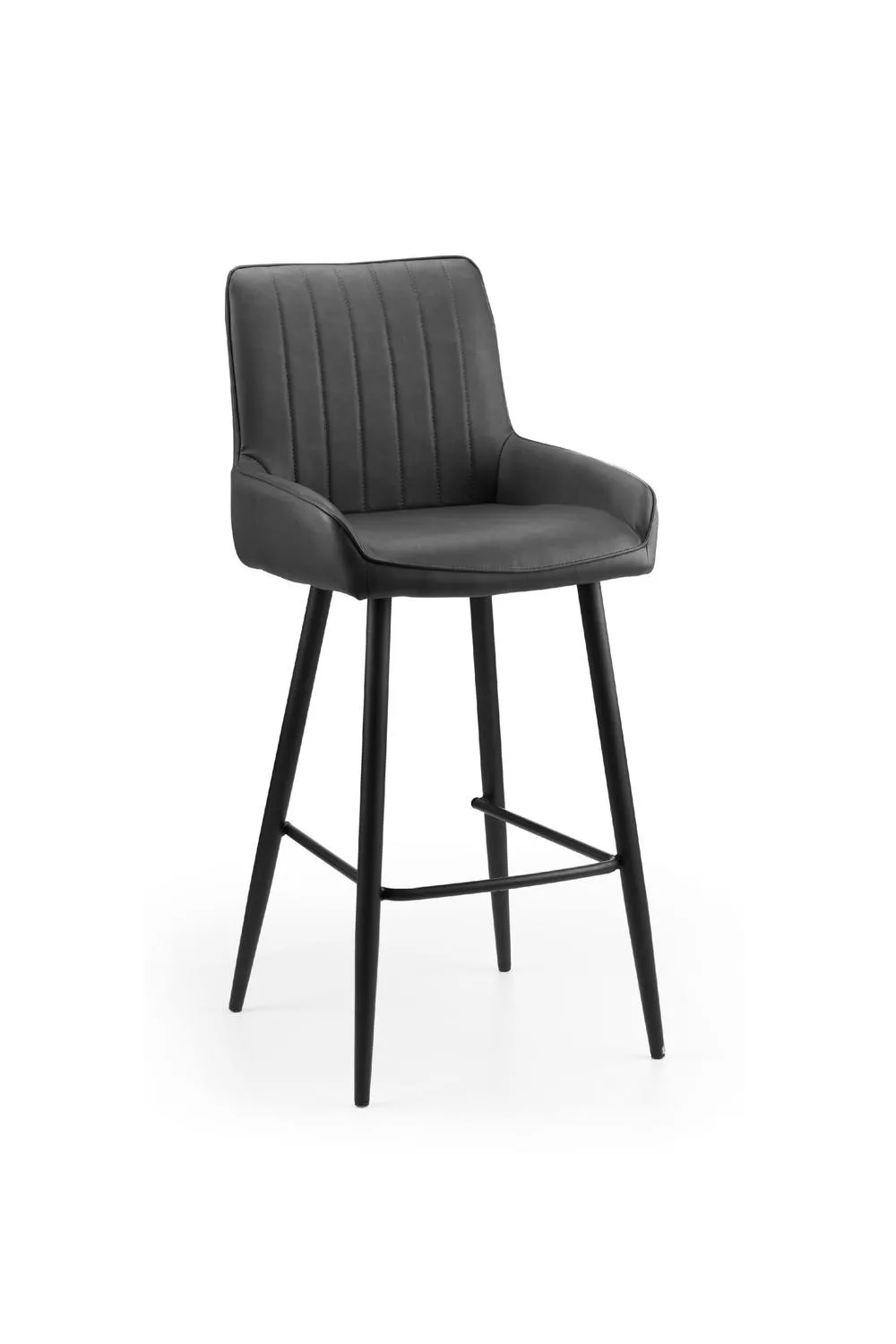 Julian Bowen Soho Upholstered Bar Stool in Black 3