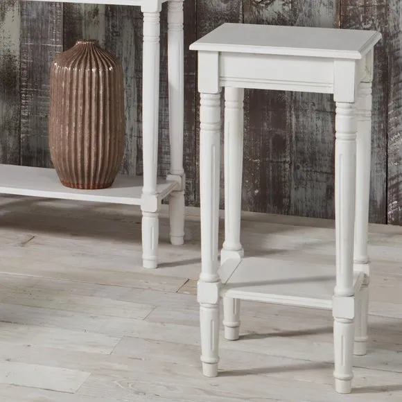 Pacific Heritage Square Side Table, Painted Pine 2