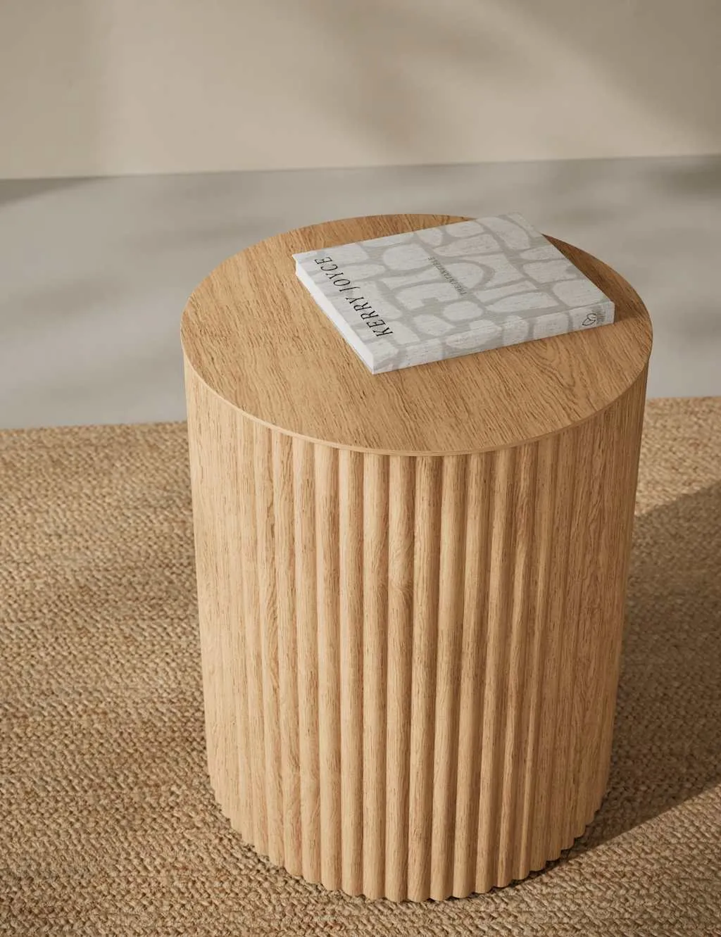 Gallery Direct Fluted Side Table Natural