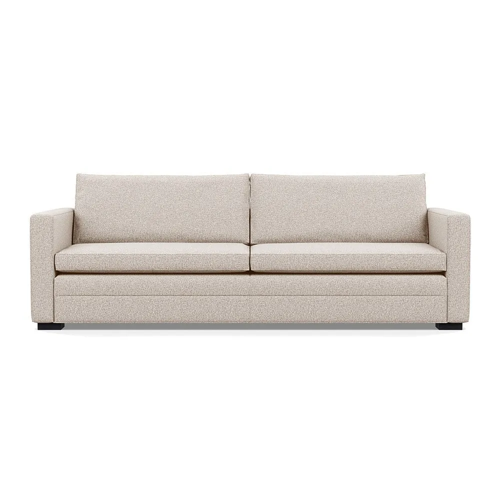 Heal's Palermo 5 Seater Sofa Loop Boucle Taupe Black Feet 1