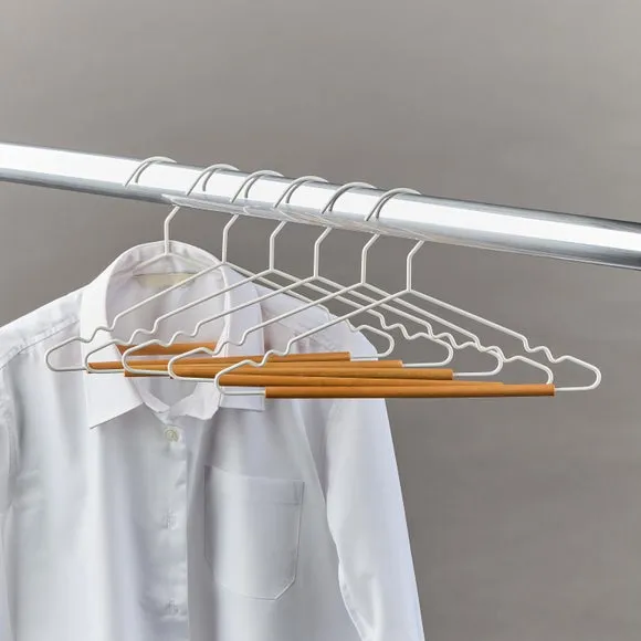 Set of 6 Kids Wooden Bar Hangers