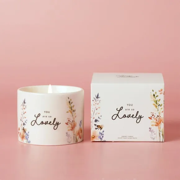The Cottage Garden Ceramic Candle 100g Lovely, Multi