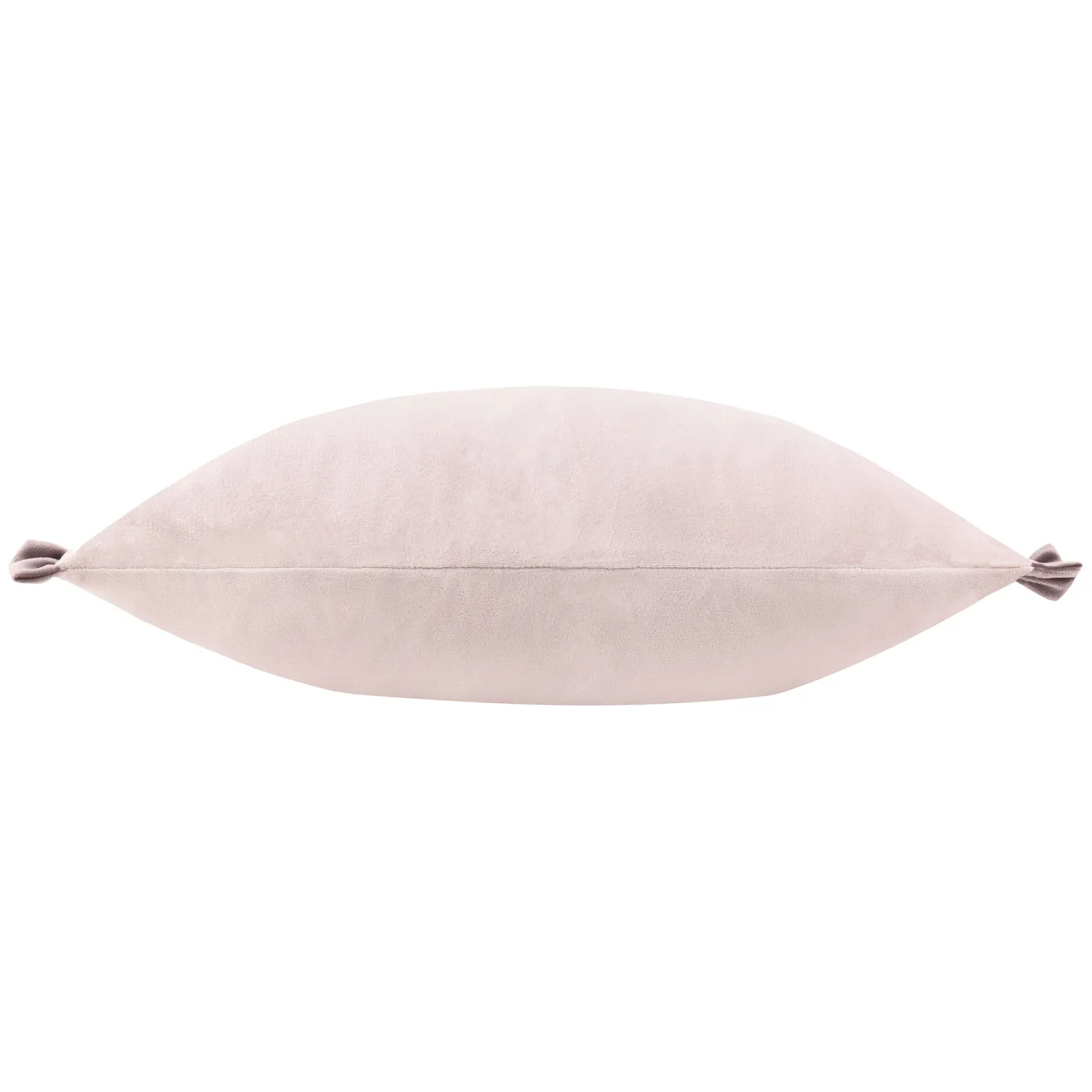 Wylder Tilly Velvet Frill Reversible Cushion in Pale Pink 3