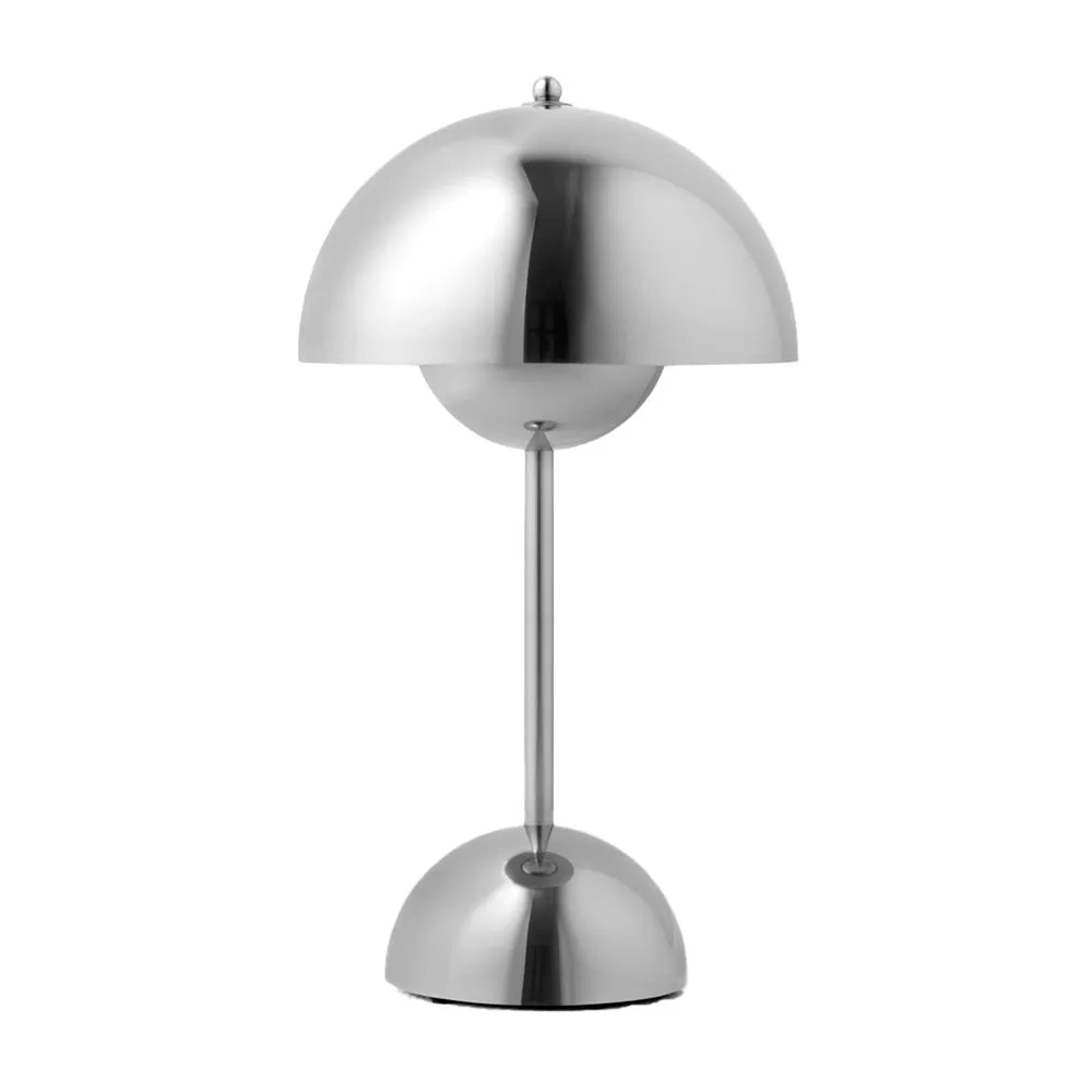 &Tradition Flowerpot LED Portable Table Lamp VP9 Chrome 3