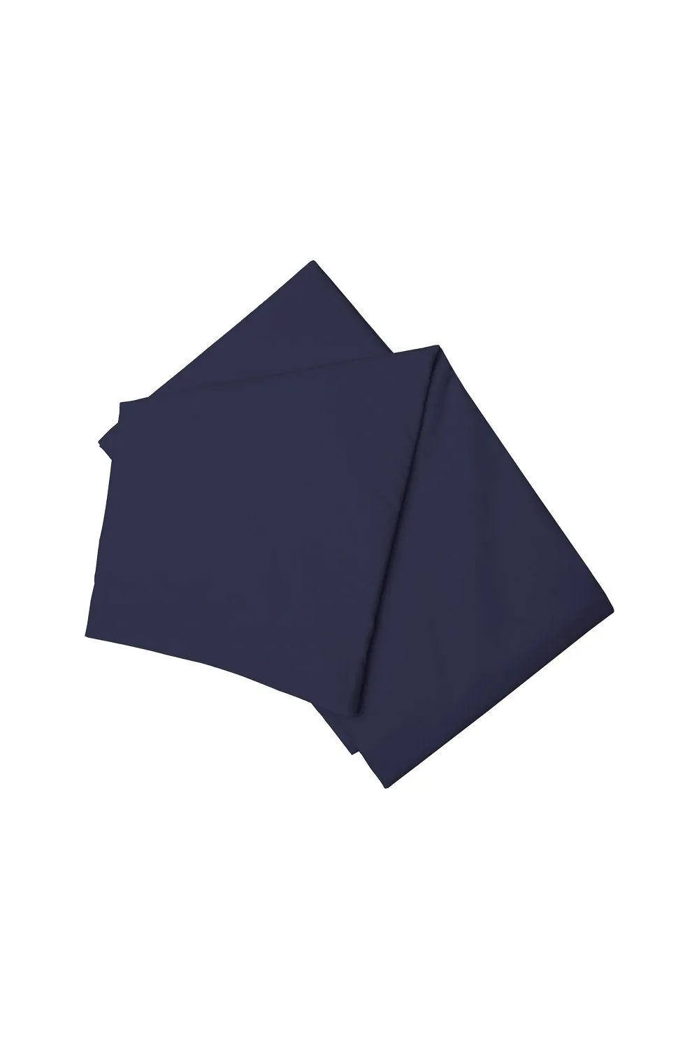 Belledorm Easy Care 200 Thread Count Cotton Polyester Percale Flat Sheet in Navy 1
