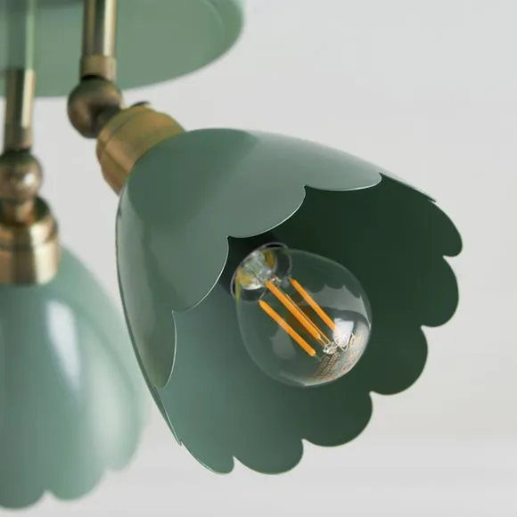 Remi Scalloped 3 Light Adjustable Spotlight 3