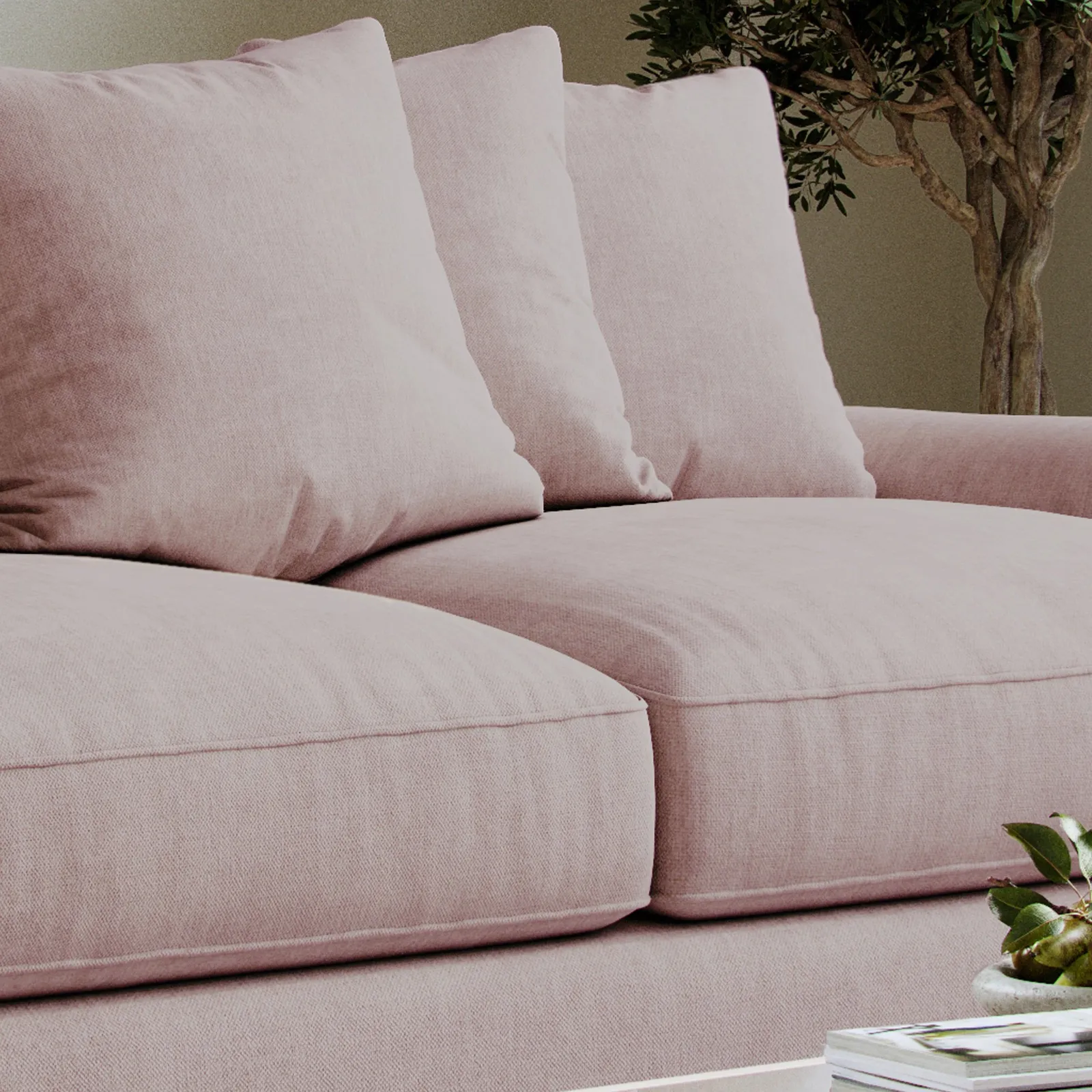 The Great Sofa Company Beatrice Sofa Bed, Soft Pink in Light Pink 4