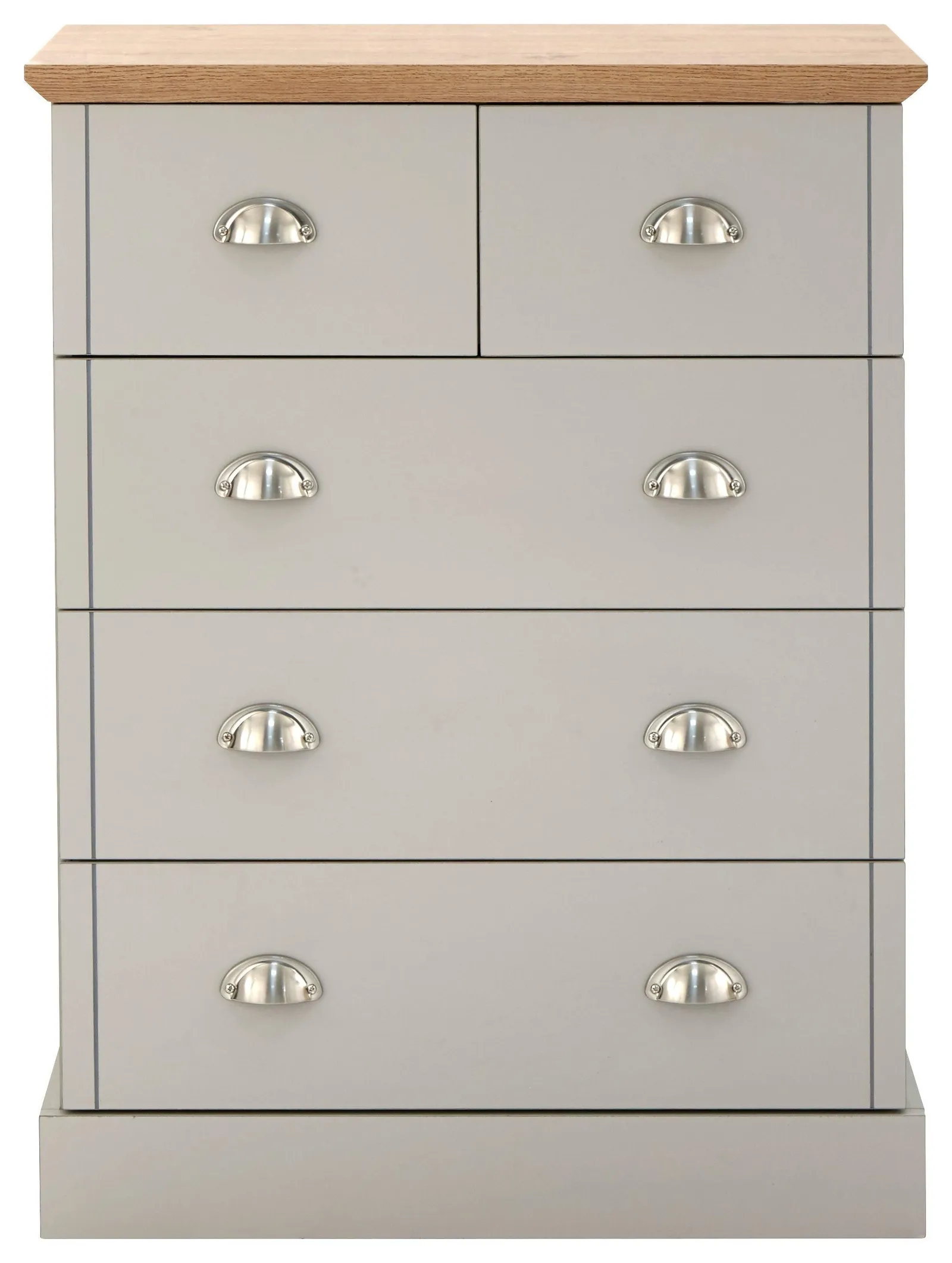 GFW Kendal 2 + 3 Drawer Chest in Grey 4