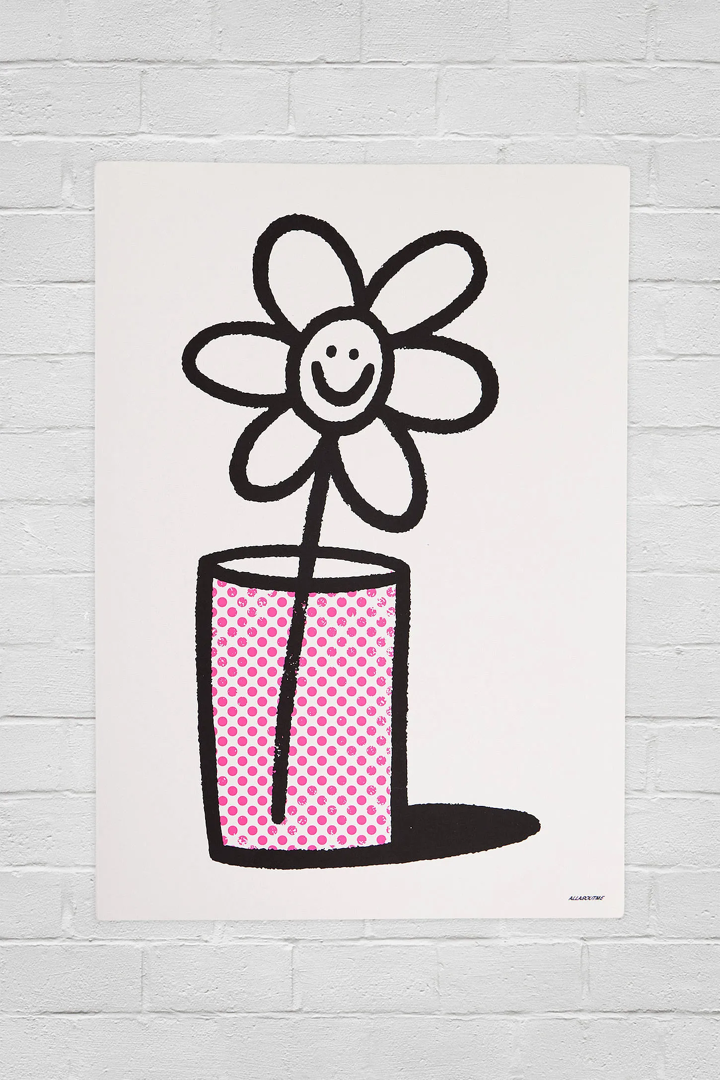 Grow With The Flow 30x40cm Wall Art Print - Cream