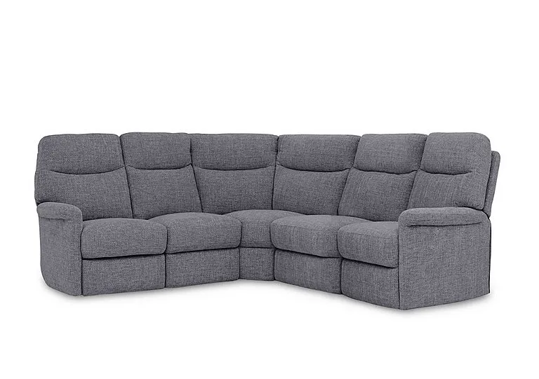 Compact Collection Lille Large Fabric Corner Sofa - Ash