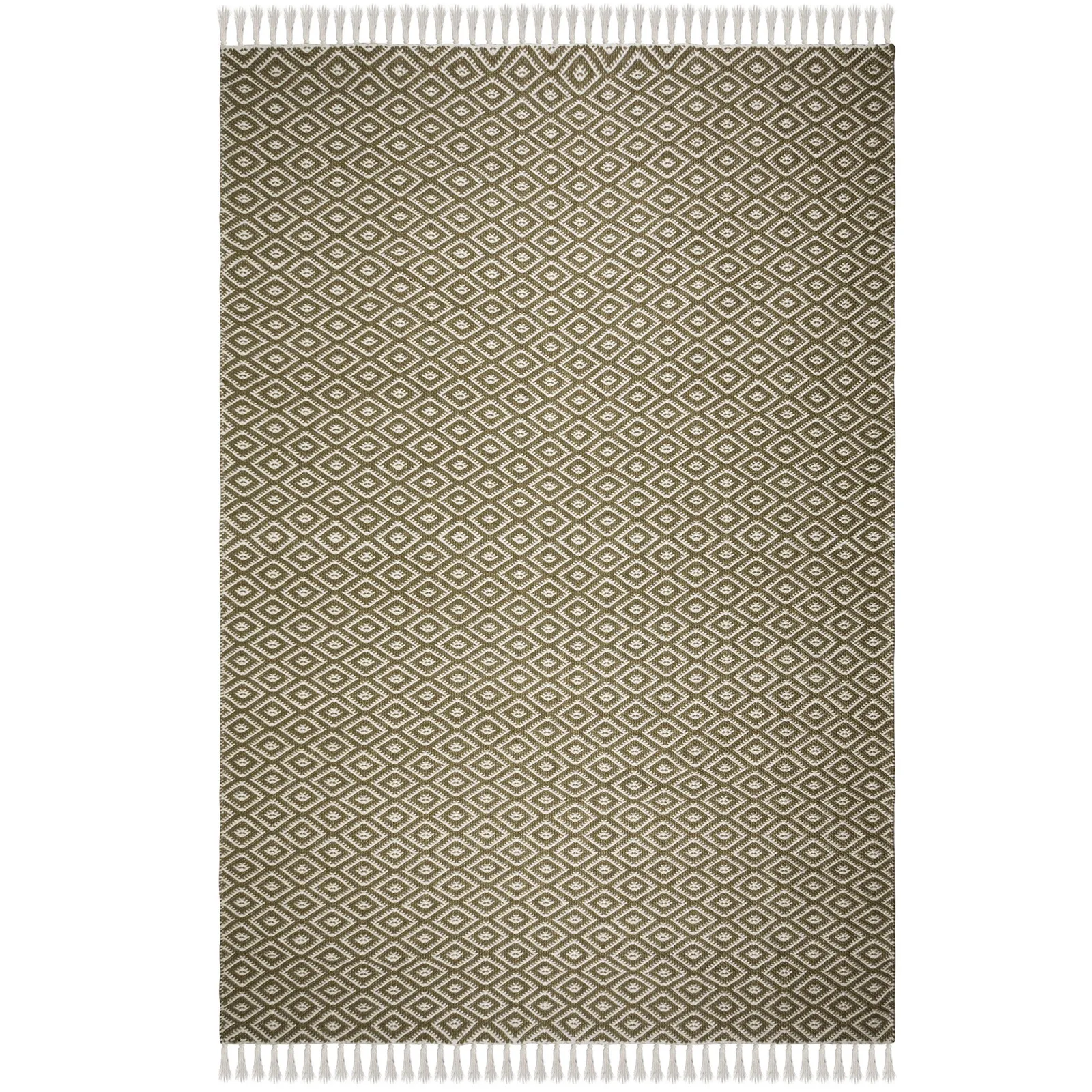 Sigrid Geometric Rug Green and White