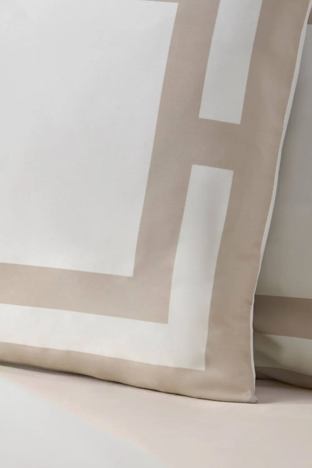 Catherine Lansfield 'So Soft Mono Panel' Duvet Cover Set in Natural 3