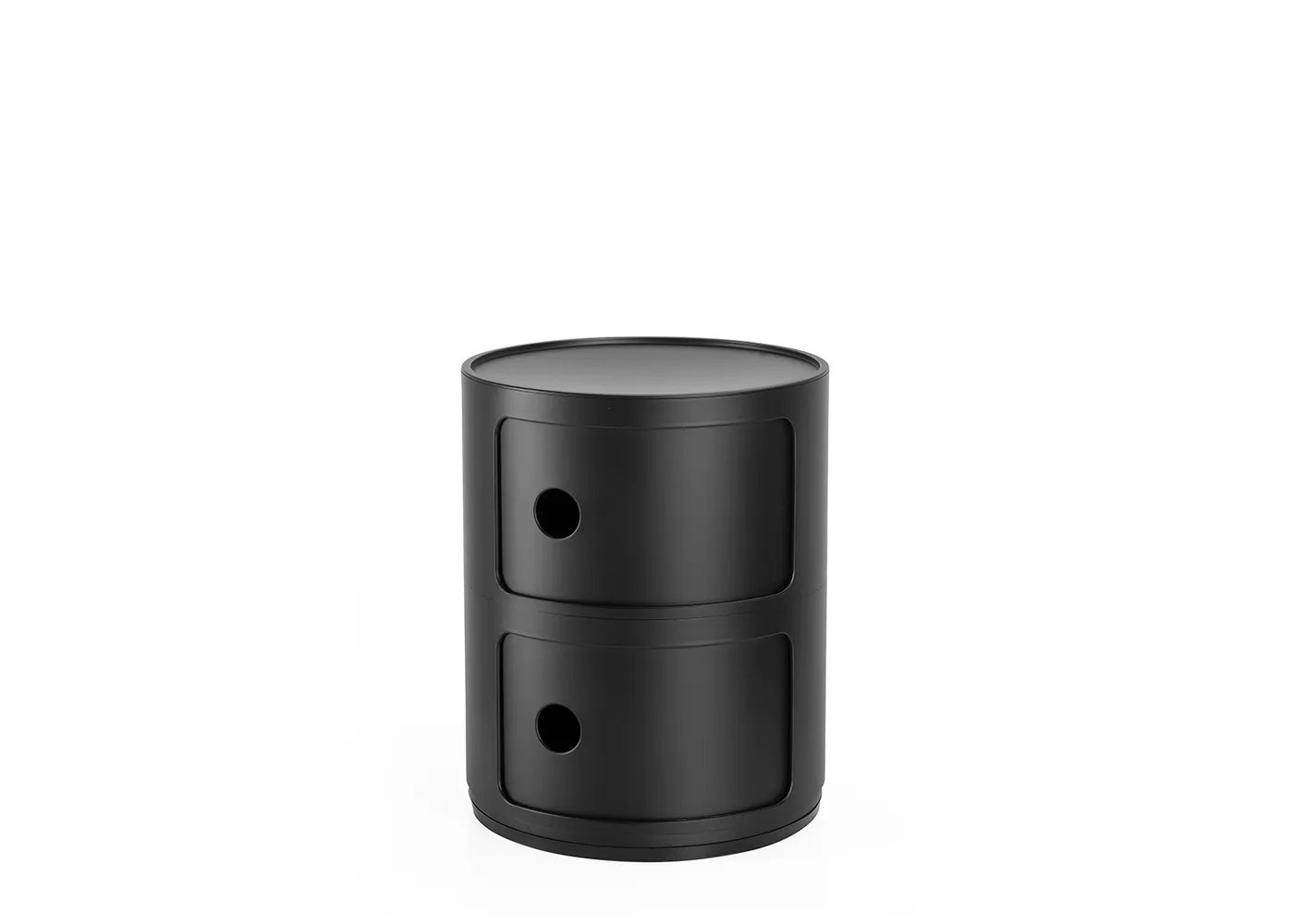 Kartell Componibili Cabinet 2 Elements Matt Black 1