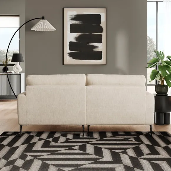 Lawson Chunky Tonal Weave Corner Chaise Sofa 3